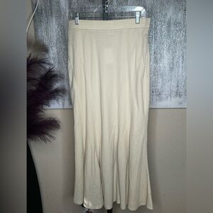 OGL Cream Maxi Skirt for Women